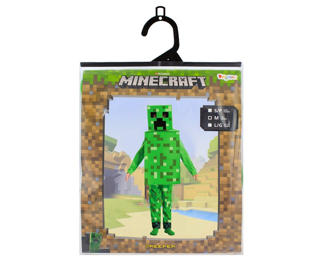 Costume Creeper Fancy - Minecraft (license), size. XS (3-4 year)